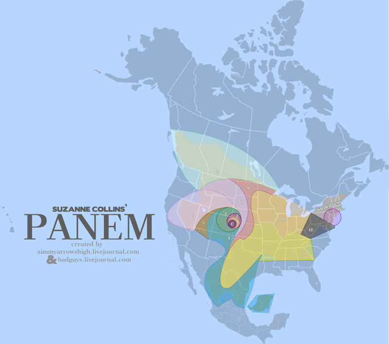 Illustration for article titled Perhaps the most well-researched map ever of The Hunger Games' Panem